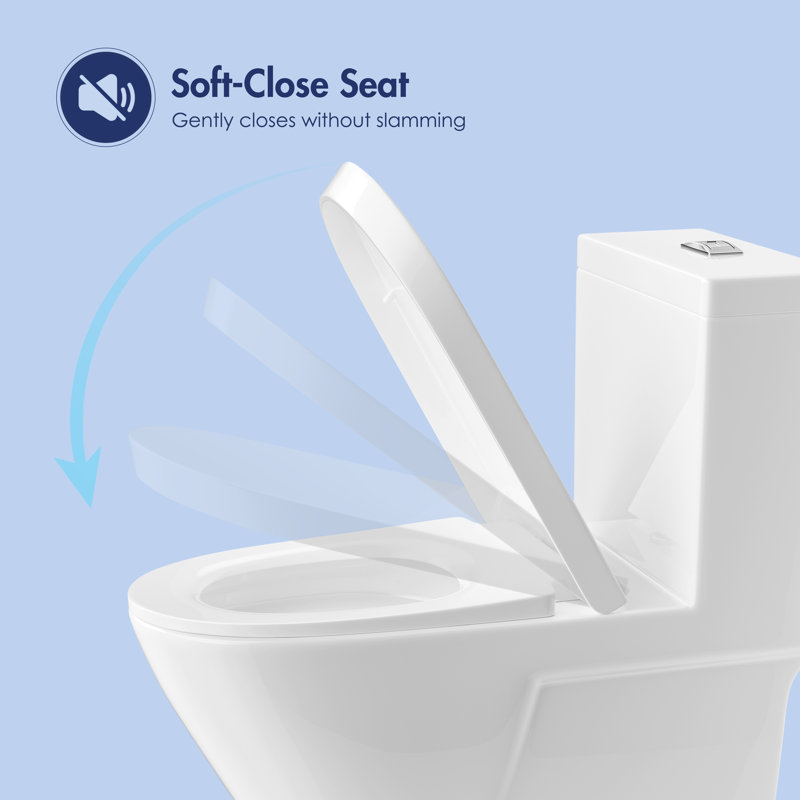 Eridanus 1.6 GPF Elongated Chair Height Floor Mounted OnePiece Toilet